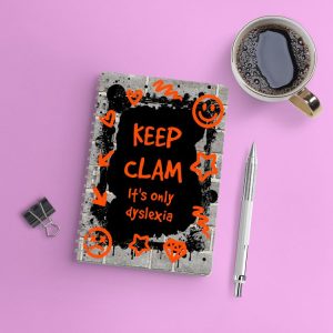 Keep Clam Dyslexia A5 Notebook