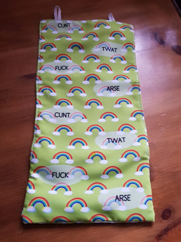 Rainbow Swears Fabric