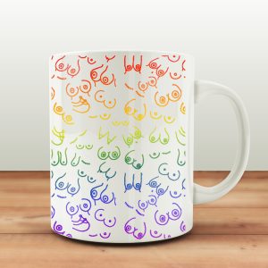 Illustrated Boobies Mug Coaster