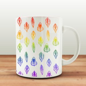 Illustrated Vagina Mug Coaster