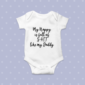 sweary baby clothing