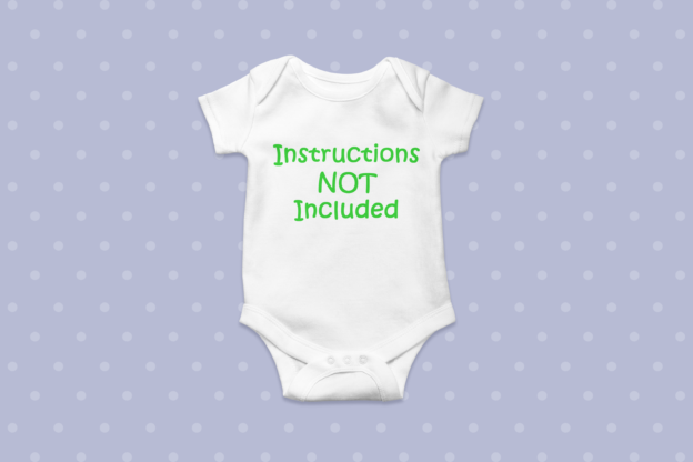 "Instructions NOT Included" Babygrow