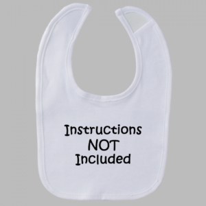 Instructions NOT Included Bib