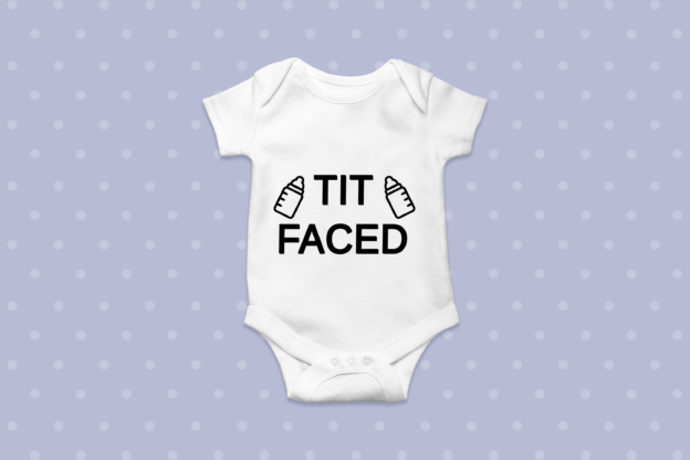 TIT FACED Babygrow