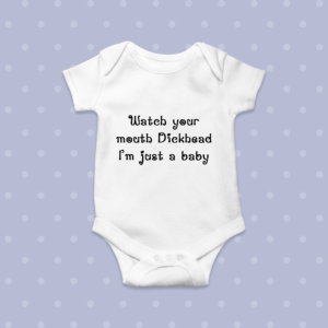 sweary baby clothes