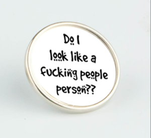 People Person Pin Badge