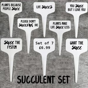 Succulent Related Plant Signs