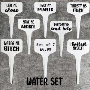 Water Related Plant Signs